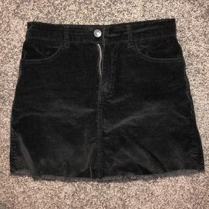Brandy Melville black corduroy skirt